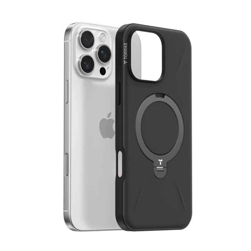 Чехол Torras Ostand Spin Fusion для Apple iPhone 16 Pro Max Black - 6938075698102 Чехол Torras Ostand Spin Fusion для Apple iPhone 16 Pro Max Black - 6938075698102