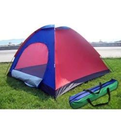 Çadır 4 nəfərlik, 200x200x135 см, göy/qırmızı