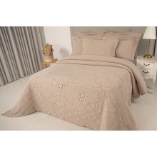 Örtük və yastıq üzü dəsti Tivolyo Home Mira, 260x240 sm, avro, pambıq, bej