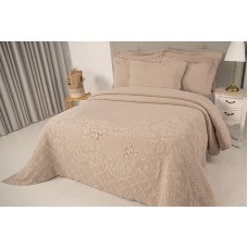Örtük və yastıq üzü dəsti Tivolyo Home Mira, 260x240 sm, avro, pambıq, bej