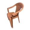 Bağ üçün kreslo Yagmur, plastik, qəhvəyi, 42x38x38 sm
