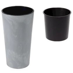 Bitkilər üçün dibçək Lamela Lilia Eco, 36х19 sm, boz