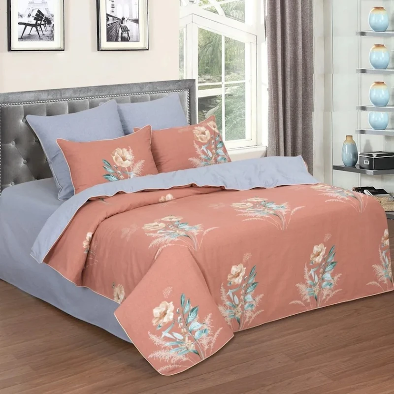 Комплект постельного белья Артпостель Августина, пододеяльник 200x220 см, простыня 220x240 см, наволочка 50x70/70x70 см, евро, велюр, оранжевый/голубой Комплект постельного белья Артпостель Августина, пододеяльник 200x220 см, простыня 220x240 см, наволочка 50x70/70x70 см, евро, велюр, оранжевый/голубой