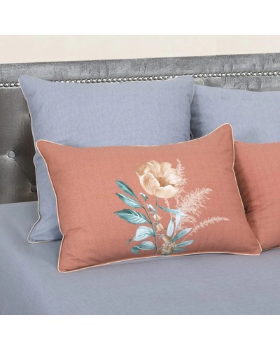 Yataq dəsti Артпостель Августина, yorğan üzü 200x220 sm, mələfə 220x240 sm, yastıq üzü 50x70/70x70 sm, avro, velür, narıncı/mavi