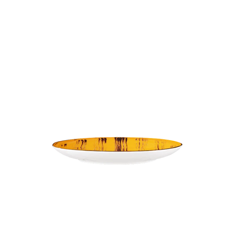 Тарелка закусочная Wilmax WL‑668413/A, круглая, 23 см, фарфор, желтая Тарелка закусочная Wilmax WL‑668413/A, круглая, 23 см, фарфор, желтая