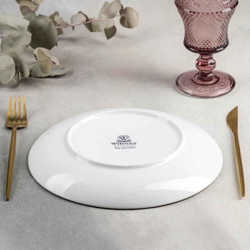 Тарелка закусочная Wilmax WL‑668413/A, круглая, 23 см, фарфор, желтая Тарелка закусочная Wilmax WL‑668413/A, круглая, 23 см, фарфор, желтая