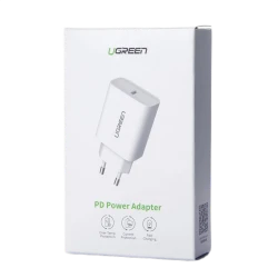 Адаптер питания Ugreen Fast Charging Power Adapter, 20W, Белый Адаптер питания Ugreen Fast Charging Power Adapter, 20W, Белый