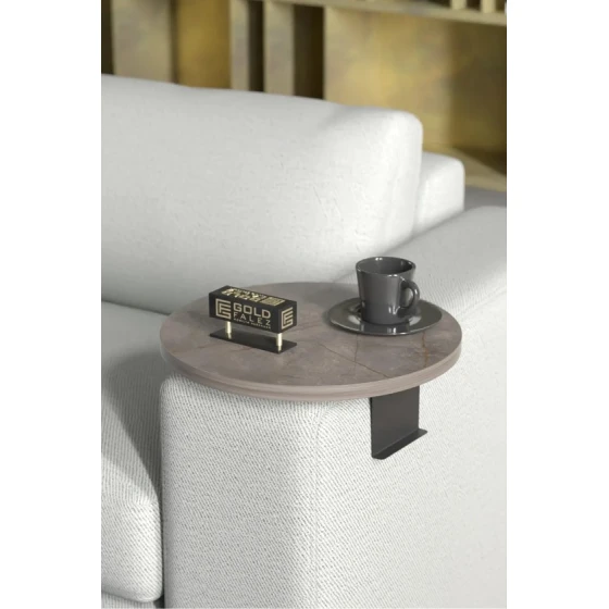 Журнальный столик Zigon Sehpa DY-03, ДСП/металл, серый, 34x34x10 см Журнальный столик Zigon Sehpa DY-03, ДСП/металл, серый, 34x34x10 см