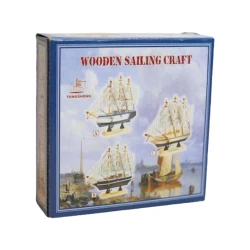 Сувенир Novas Home 752-8 Лодка, дерево, маленький, товар в ассортименте