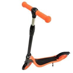 Детский самокат, черный/оранжевый, 12 лет