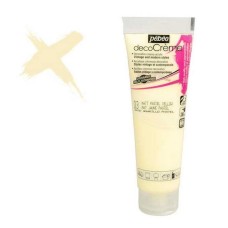 Akril boya Pebeo Decocreme krem konsistensiyalı, mat, 03 Pastel-sarı, 120 ml