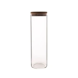 Saxlama üçün banka Hom-Me 105758, 10x30 sm, şüşə, şəffaf