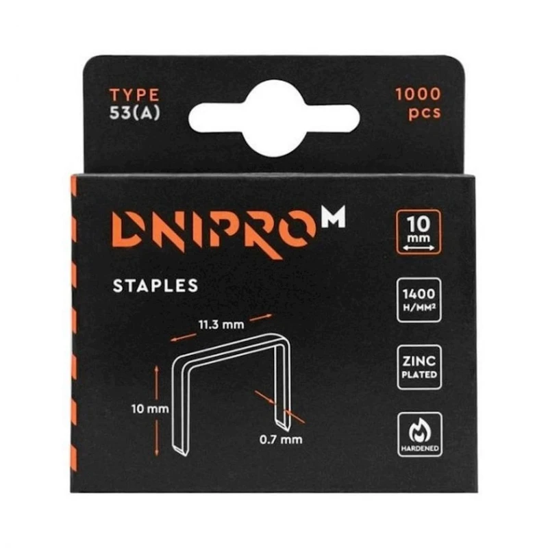 Скобы Dnipro-M, 10 мм