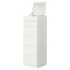 Комод IKEA Malm, ДСП, белый, 40x48.5x123 см Комод IKEA Malm, ДСП, белый, 40x48.5x123 см
