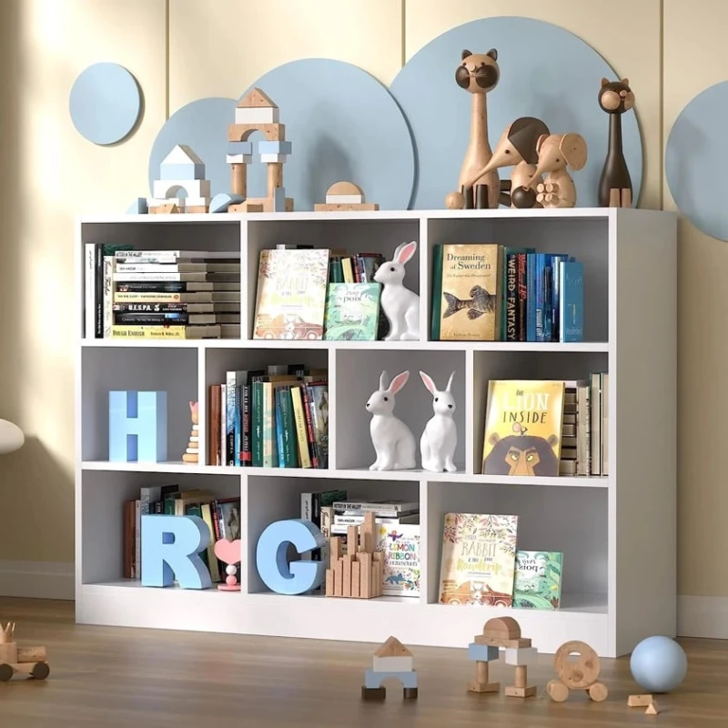 Стеллаж Ev Plus, 140x30x104 см, ЛДСП, белый Стеллаж Ev Plus, 140x30x104 см, ЛДСП, белый