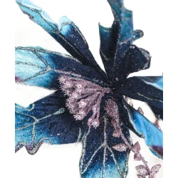 Süni çiçək Hom-me 104458, 28 sm, PVC/parça, mavi