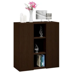 Тумба, 75x70x31 см, ЛДСП, темно-коричневый Тумба, 75x70x31 см, ЛДСП, темно-коричневый