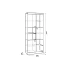 Стеллаж 3563_M3PenForcWhzol, 80х42х189.5 см, белый/коричневый Стеллаж 3563_M3PenForcWhzol, 80х42х189.5 см, белый/коричневый