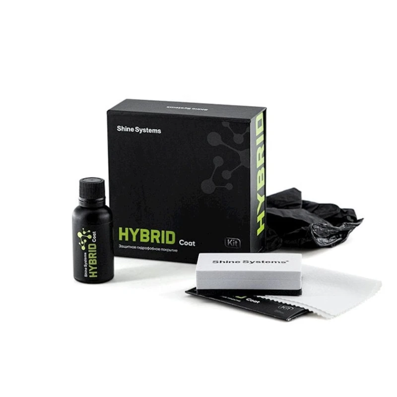 Набор полироли для кузова Shine Systems HYBRID Coat, 30 мл Набор полироли для кузова Shine Systems HYBRID Coat, 30 мл