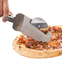Pizza bıçağı InnovaGoods V0101028 4-in-1 Nice Slice, paslanmayan polad, 28x4x9 sm, gümüşü