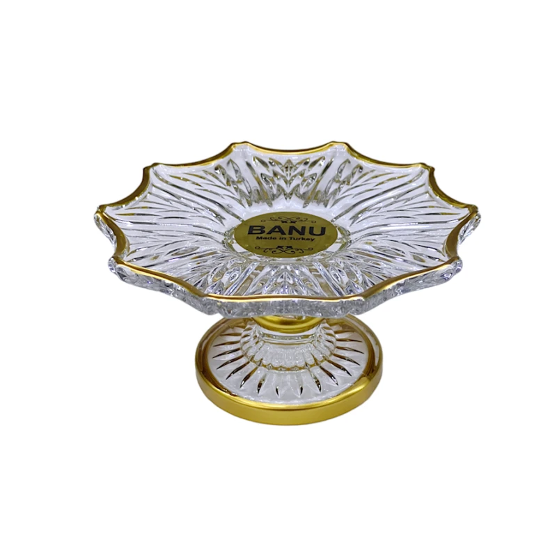 Лимонница Banu NH-T965, 13х7 см, стекло, прозрачный/золотистый Лимонница Banu NH-T965, 13х7 см, стекло, прозрачный/золотистый