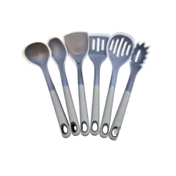 Набор поварских лопаток Sarina 5360, силикон, синий/серый