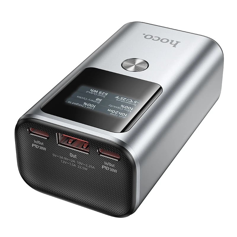 Внешний аккумулятор Hoco Q17A 10000mAh PD30W Space Gray и в подарок Samsung адаптер PD25W Black