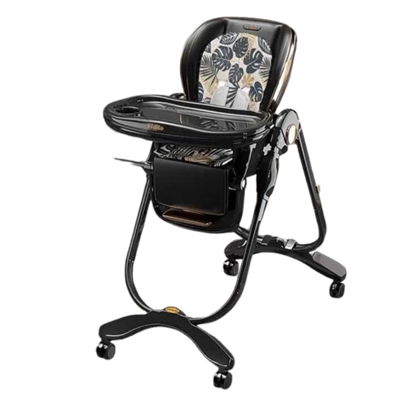 Стульчик для кормления Kidilo, черный, 0+ месяцев