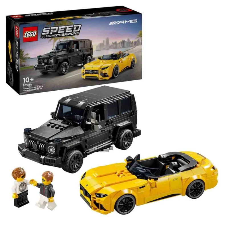 Конструктор LEGO Speed ​​Champions 76924 Mercedes-AMG G 63 и Mercedes-AMG SL 63, 808 элементов, 10+ лет