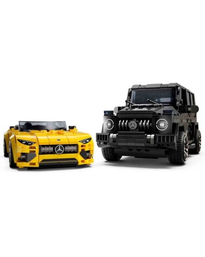 Konstruktor LEGO Speed ​​Champions 76924 Mercedes-AMG G 63 və Mercedes-AMG SL 63, 808 element, 10+ yaş