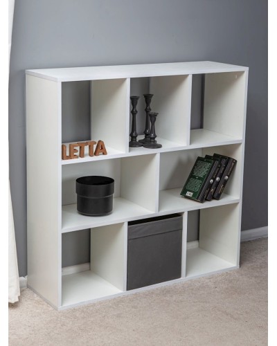 Stellaj Letta Big White, 100х30х98 sm, LDSP, ağ