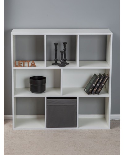 Stellaj Letta Big White, 100х30х98 sm, LDSP, ağ