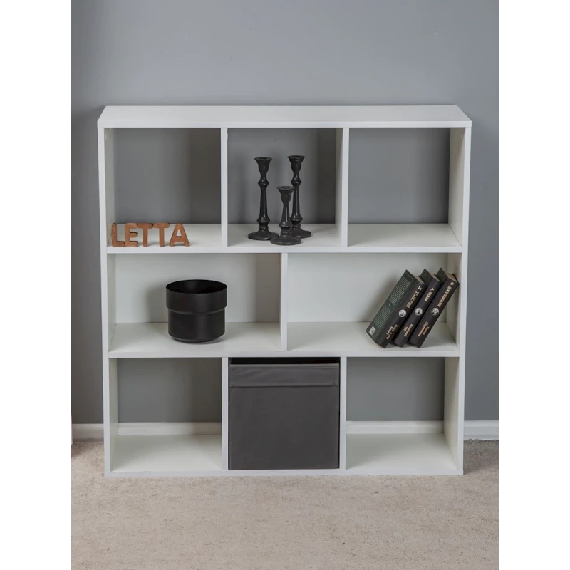 Стеллаж Letta Big White, 100х30х98 см, ЛДСП, белый Стеллаж Letta Big White, 100х30х98 см, ЛДСП, белый