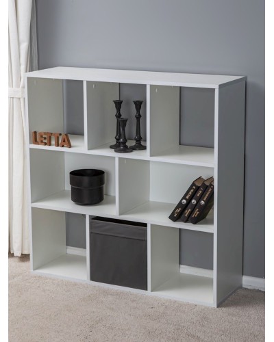 Stellaj Letta Big White, 100х30х98 sm, LDSP, ağ
