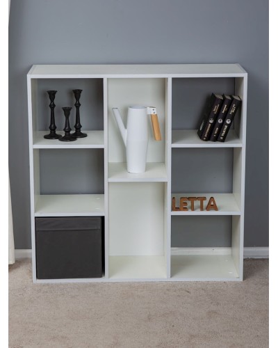 Stellaj Letta Big White, 100х30х98 sm, LDSP, ağ