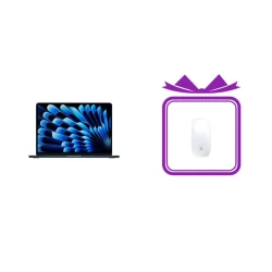 Ноутбук Apple MacBook Air 13.6 M4 2025 Midnight + Мышь Apple Wireless Magic Mouse 2 White