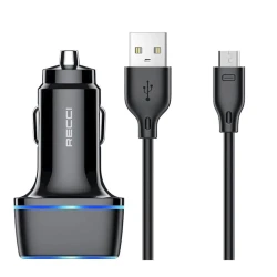 Автомобильное зарядное устройство Recci RQ05M MicroUSB