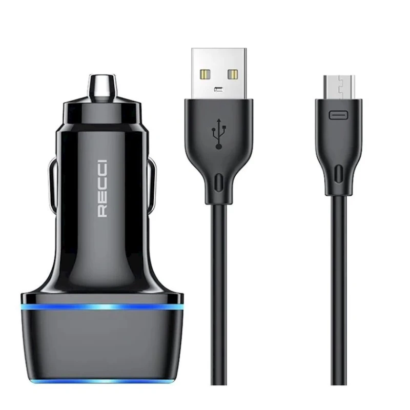 Автомобильное зарядное устройство Recci RQ05M MicroUSB Автомобильное зарядное устройство Recci RQ05M MicroUSB