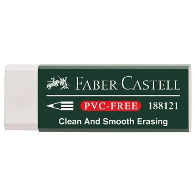 Ластик Faber-Castell, 31х23x12 мм, белый
