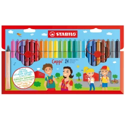 Набор фломастеров Stabilo Cappi 168/24-4, 24 шт