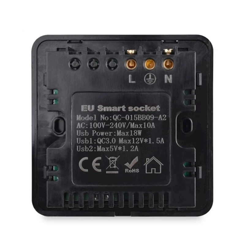 Умная розетка Coswall Tuya Smart Life Wi-Fi Fast USB Charging Умная розетка Coswall Tuya Smart Life Wi-Fi Fast USB Charging