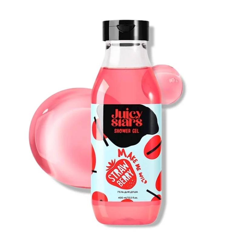 Гель для душа Juicy Stars Make Me Wild Strawberry, 400 мл