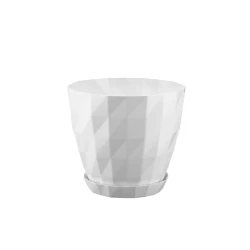 Горшок Serinova Kristal, 1.85 л, пластик, белый