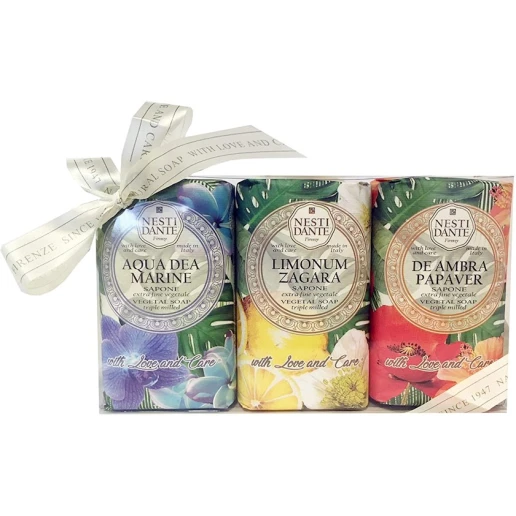 Подарочный набор мыла Nesti Dante Love and Care Set, 3 шт, 250 г
