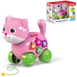 Oyuncaq yelləncək Азбукварик Веселая каталочка Pişik, plastik, 3+