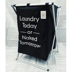 Корзина для белья IP24VOT6, черная, 38x37x56 см Корзина для белья IP24VOT6, черная, 38x37x56 см