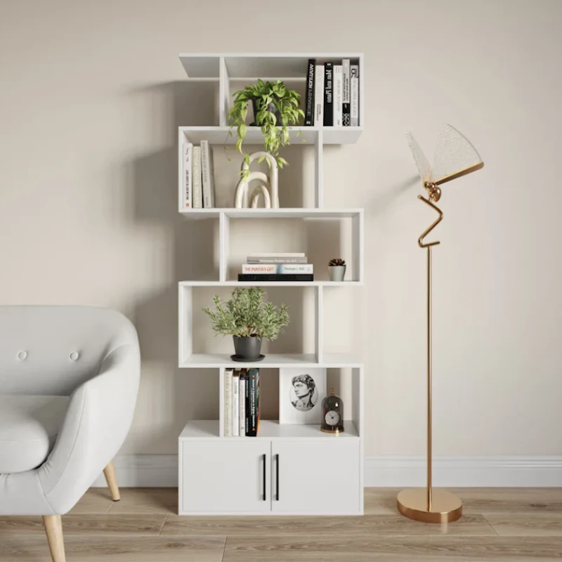 Шкаф книжный Komfort 12115565, ЛДСП, белый, 173x72x25 см Шкаф книжный Komfort 12115565, ЛДСП, белый, 173x72x25 см