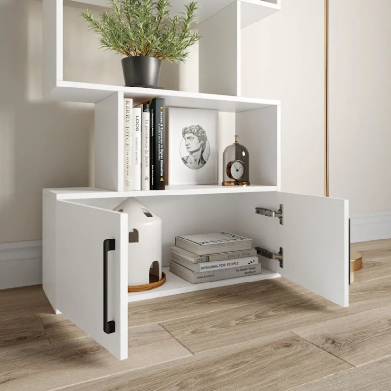 Шкаф книжный Komfort 12115565, ЛДСП, белый, 173x72x25 см Шкаф книжный Komfort 12115565, ЛДСП, белый, 173x72x25 см