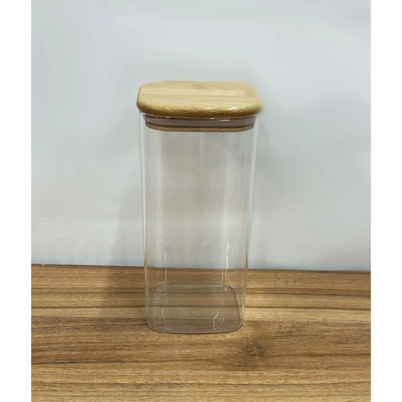 Saxlama qabı, 1 əd, 15x7 sm, şəffaf/qəhvəyi, düzbucaq