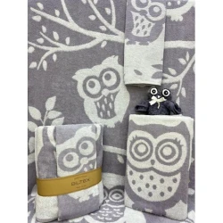 Набор полотенец детские Giltex Visdom, хлопок, 70x130 см, 50x30 см, серый, 2 шт